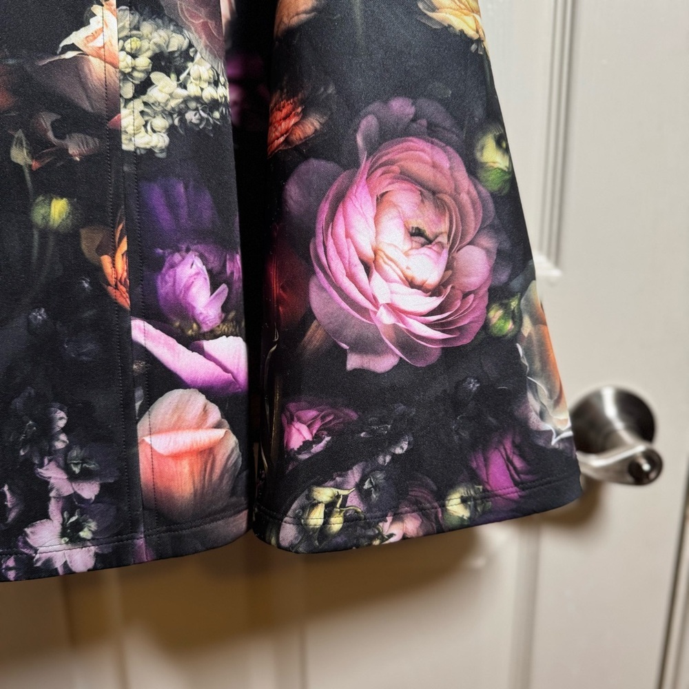 Ted Baker Tamary Shadow Floral Skater Dress Size 1= US 4 - Picture 7 of 13